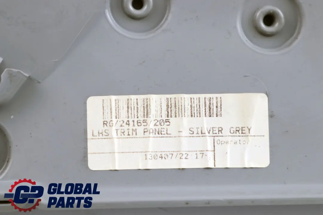 Left N/S Lateral Interior Trim Panel Quarter Gotham Grey to BMW Mini R56 1 Rear with Part number 2756049 BMW Mini R56 1 Rear Left N/S Lateral Interior Trim Panel Quarter Gotham Grey - SKU 2756049-1 - Part number 2756049