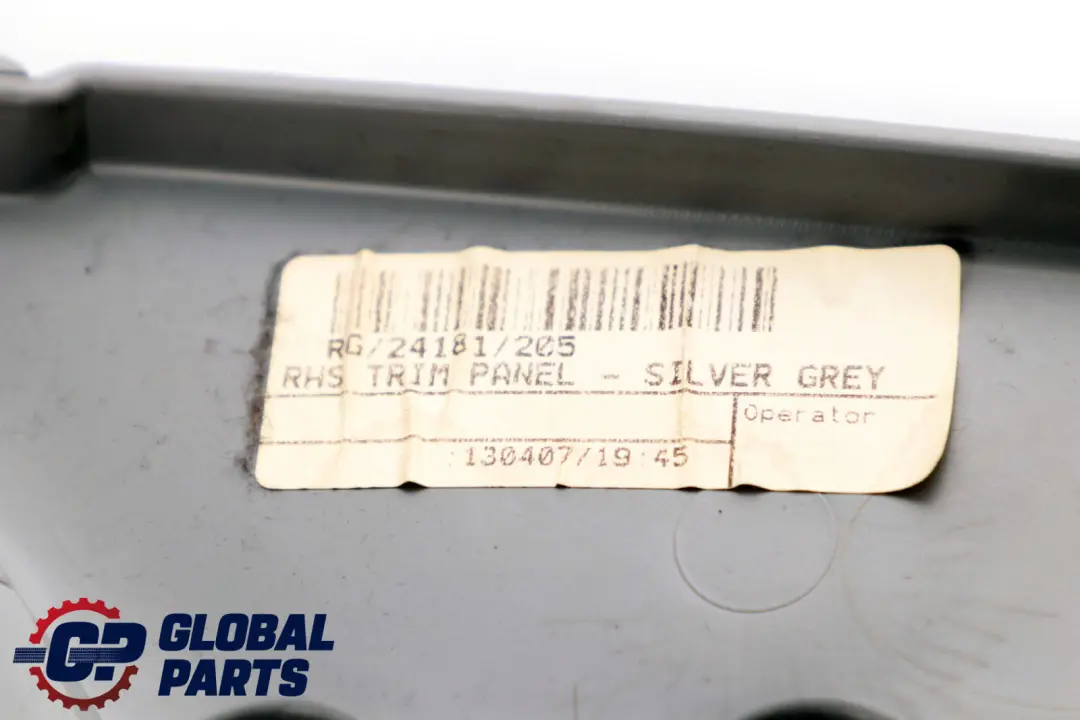 Right O/S Lateral Interior Trim Panel Quarter Gotham Grey to BMW Mini R56 1 Rear with Part number 2756050 BMW Mini R56 1 Rear Right O/S Lateral Interior Trim Panel Quarter Gotham Grey - SKU 2756050-1 - Part number 2756050