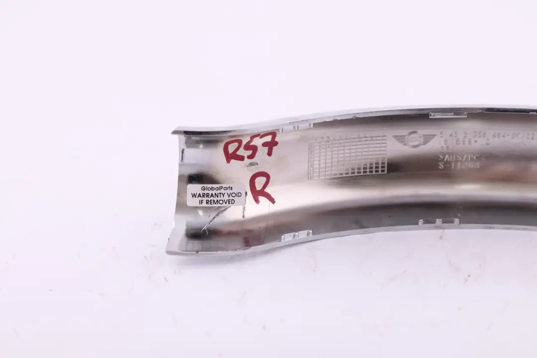  *Mini Cooper Cabrio R57 R57 LCi Verkleidung Überrollschutz Chrom Rechts - SKU 2756464 - Teilenummer 2757946