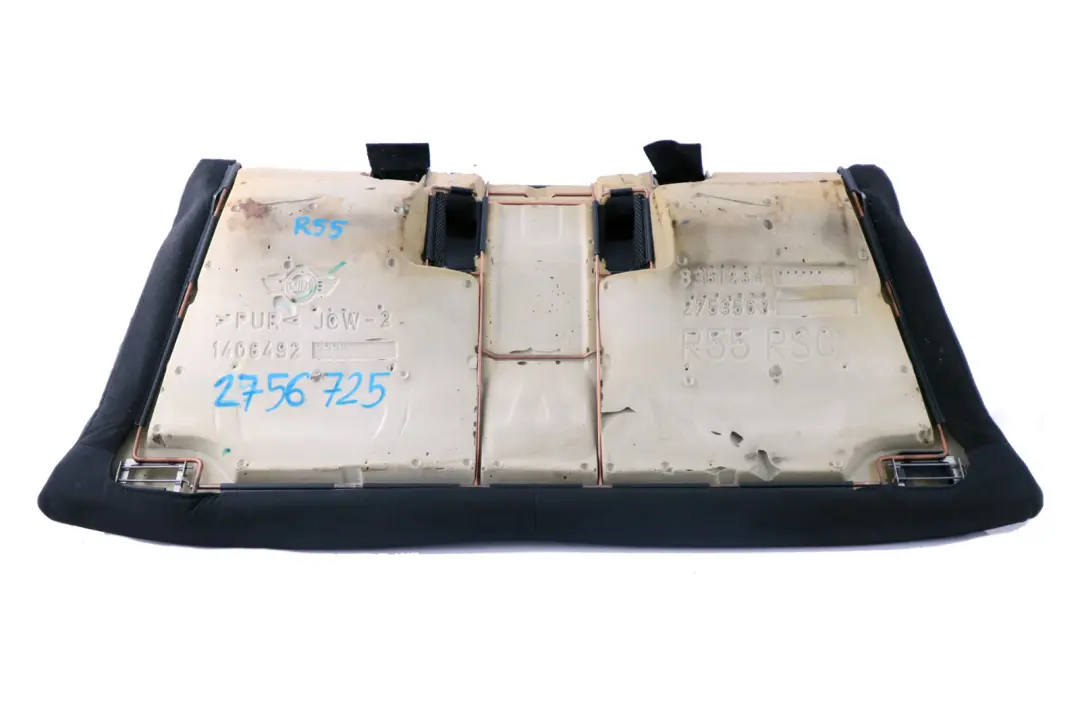 Mini Clubman R55 Asiento Trasero Sofa Banqueta Tela Cosmos Carbono Negro - SKU 2756725 - Número de pieza 2756725