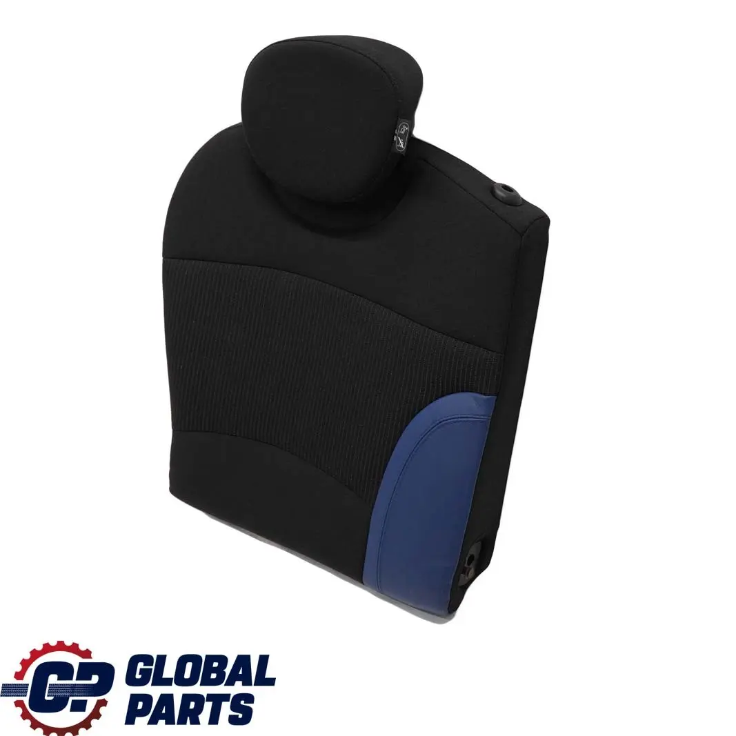 Trasero Derecho O / Respaldo del asiento Tela / Cuero Azul para Mini One R55 Clubman con número de pieza 2756742 Mini One R55 Clubman Trasero Derecho O / Respaldo del asiento Tela / Cuero Azul - SKU 2756742 - Número de pieza 2756742