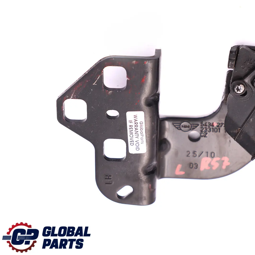 MINI Cooper R57 Cabrio Mount Support Sliding Roof Folding Top Left N/S - SKU 2756877 - Part number 2756877