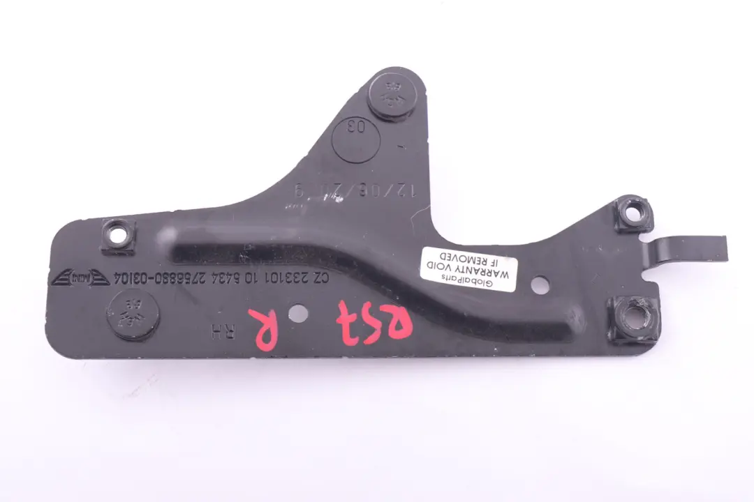 Mini Cooper R57 R57N Cabio Soft Top Folding Top Mounting Plate Right O/S - SKU 2756880 - Part number 2756880