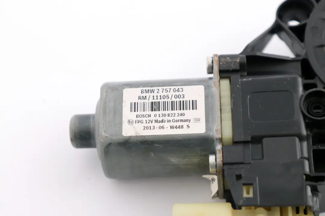 Window Lifter Motor Front Left N/S Regulator Actuator to Mini R55 R56 R57 with Part number 2757043 Mini R55 R56 R57 Window Lifter Motor Front Left N/S Regulator Actuator - SKU 2757043 - Part number 2757043