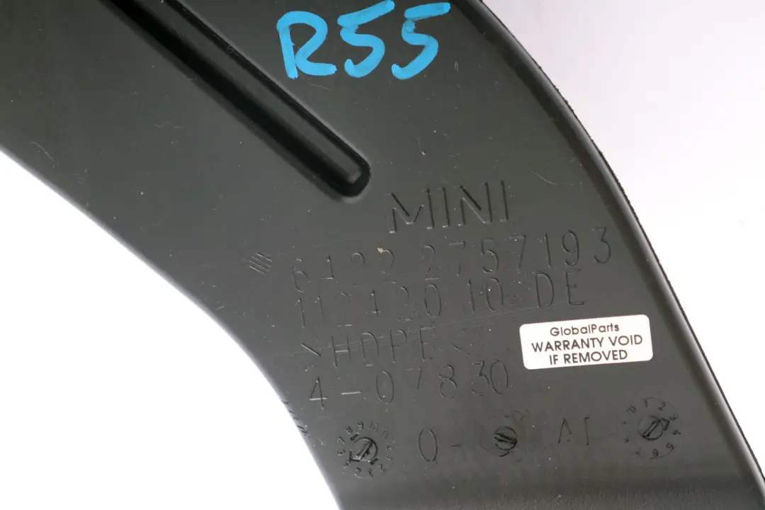 Heater Duct Rear to Mini Clubman R55 LCI with Part number 2757193 Mini Clubman R55 LCI Heater Duct Rear - SKU 2757193 - Part number 2757193