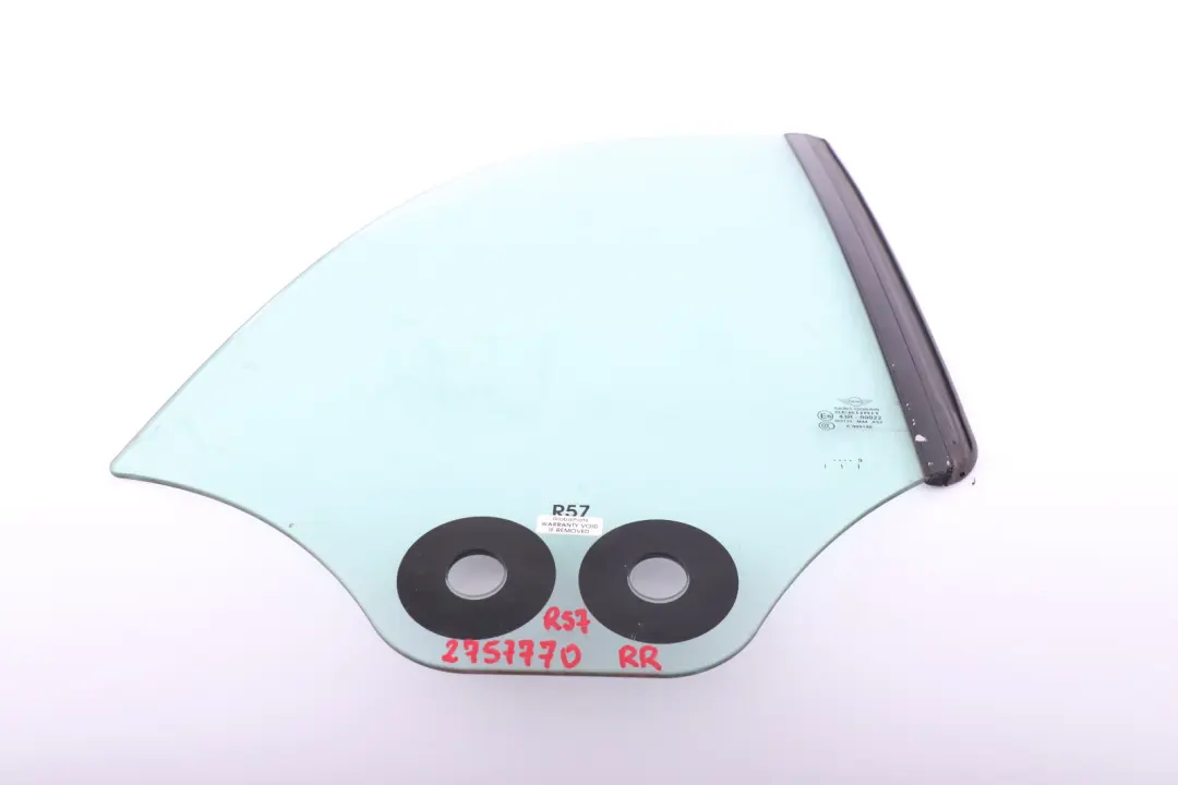 Mini R57 Cabrio Ventana lateral trasera derecha 5137 - SKU 2757770 - Número de pieza 2757770