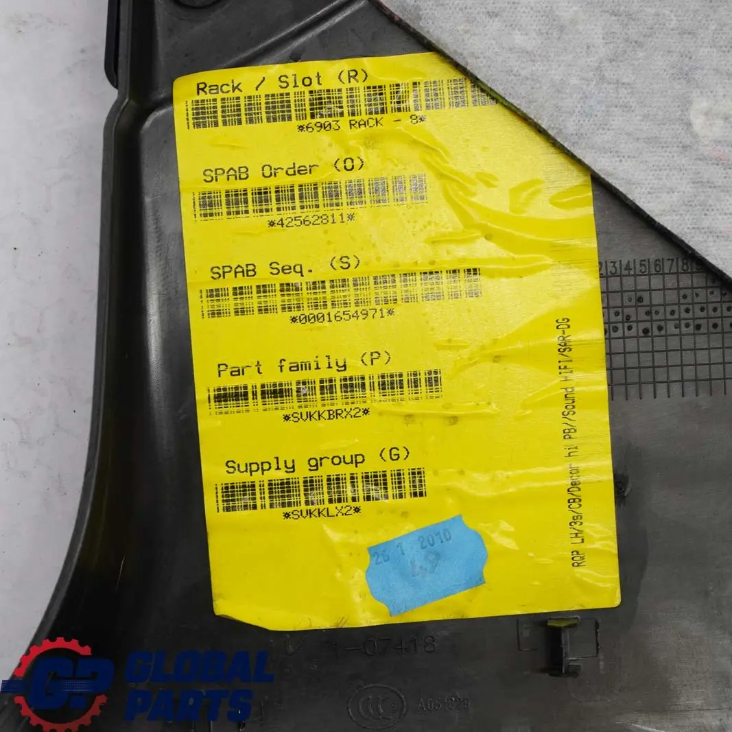 Seitenverkleidung Hinten Links Carbon Black Schwarz für BMW Mini Clubman R55 mit Teilenummer 2757835 BMW Mini Clubman R55 Seitenverkleidung Hinten Links Carbon Black Schwarz - SKU 2757835-1 - Teilenummer 2757835