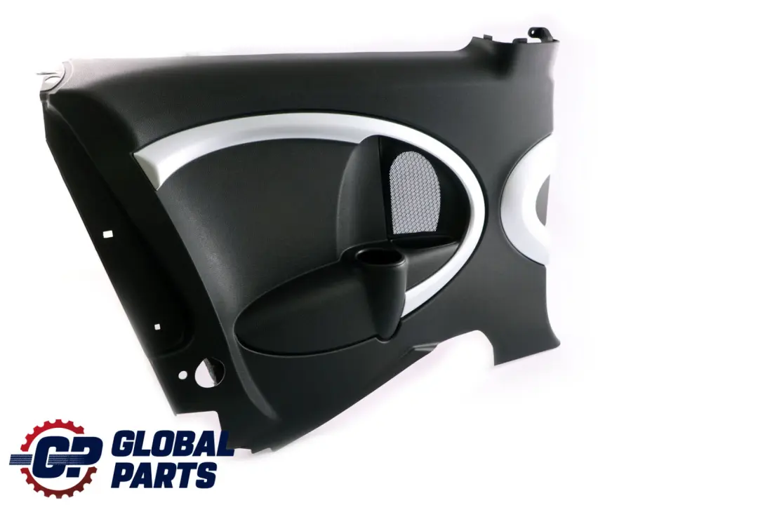Left N/S Lateral Side Trim Panel Carbon Black Silver to BMW Mini Clubman R55 Rear with Part number 2757835 BMW Mini Clubman R55 Rear Left N/S Lateral Side Trim Panel Carbon Black Silver - SKU 2757835 - Part number 2757835