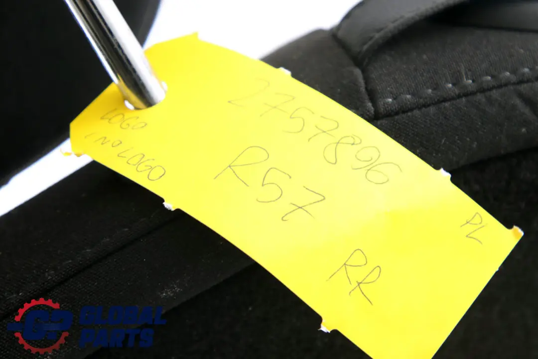 Trasero Derecho Tela Cojin De Asiento De Cuero Respaldo Negro para Mini Cabrio R57 con número de pieza 2757896 Mini Cabrio R57 Trasero Derecho Tela Cojin De Asiento De Cuero Respaldo Negro - SKU 2757896 - Número de pieza 2757896