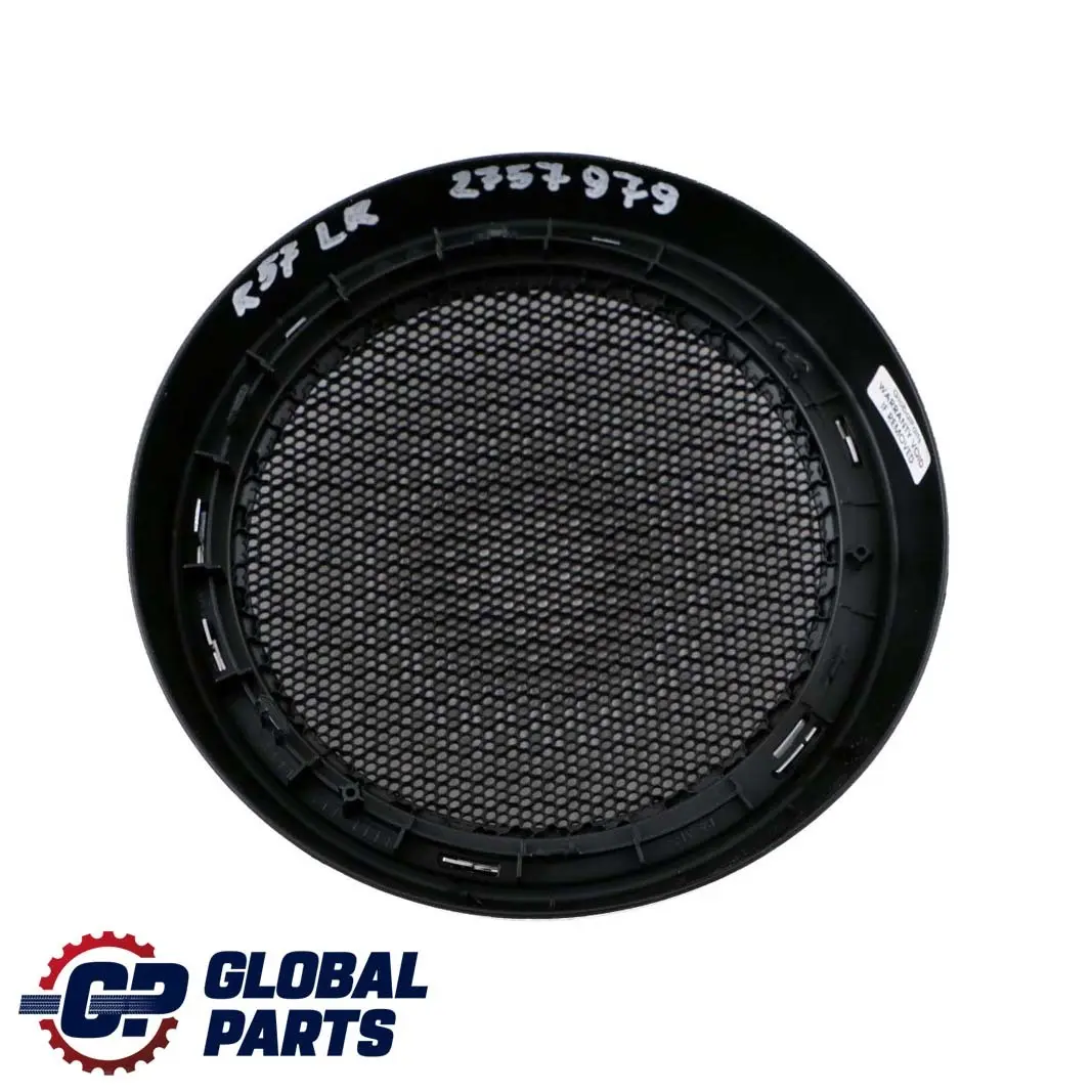 Door Card Lower Bass Loudspeaker Left Right Chrome to Mini Cooper R57 Cover with Part number 2757979 Mini Cooper R57 Cover Door Card Lower Bass Loudspeaker Left Right Chrome - SKU 2757979 - Part number 2757979