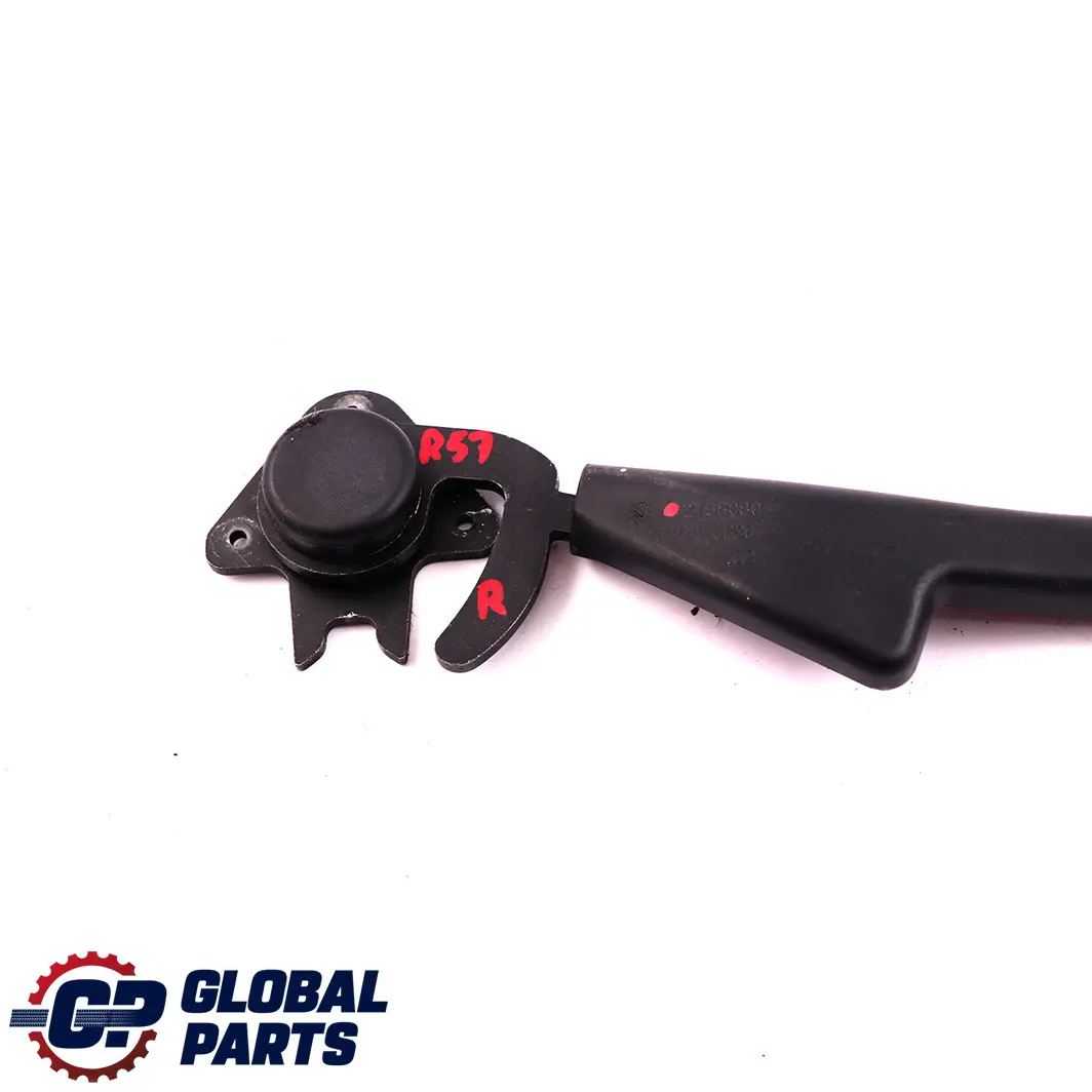 Folding Top Roof Lock Right O/S Handle Lever to Mini Cooper One R57 Cabrio with Part number 2758080 Mini Cooper One R57 Cabrio Folding Top Roof Lock Right O/S Handle Lever - SKU 2758080 - Part number 2758080