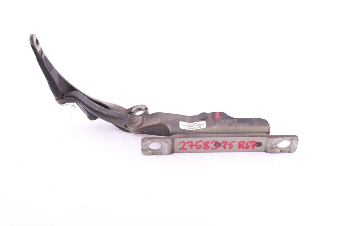 Mini Cooper R57 Cabrio Convertible Left N/S Trunk Lid Tailgate Hinge Black - SKU 2758375-BLK - Part number 2758375