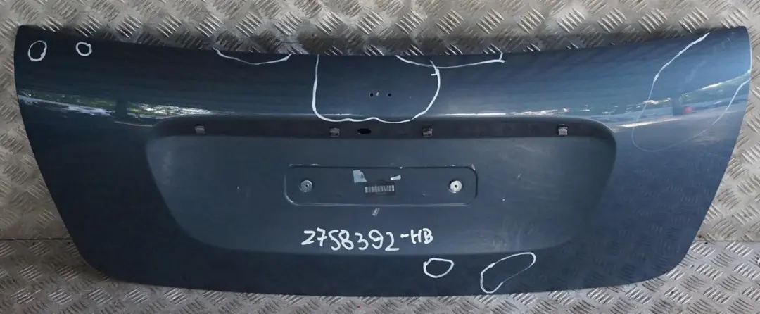 BMW Mini Cabrio R57 Trunk Lid Tailgate Boot Lid Horizon Blue Metallic - A93 - SKU 2758392-HB - Part number 2758392