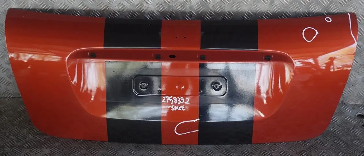 BMW Mini Cabrio Convertible R57 Trunk Lid Tailgate Boot Lid Spice Orange - B23