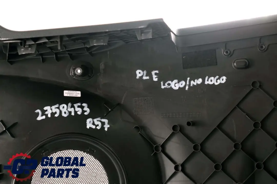 Mini Cabrio R57 Panel lateral trasero izquierdo Carbon Black - SKU 2758453 - Número de pieza 2758453