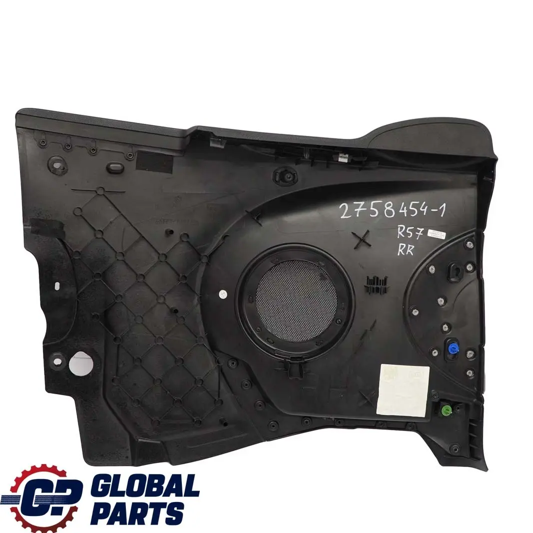 Mini Cabrio R57 Rivestimento Laterale Posteriore Dx Nero Carbonio a Scacchiera - SKU 2758454-1 - Numero di parte 2758454