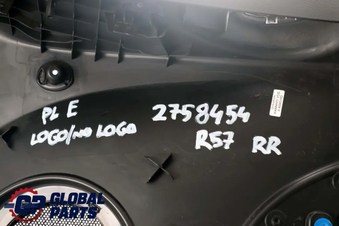 Mini Cabrio R57 Rivestimento Laterale Posteriore Destra Carbonio Black Nero - SKU 2758454 - Numero di parte 2758454