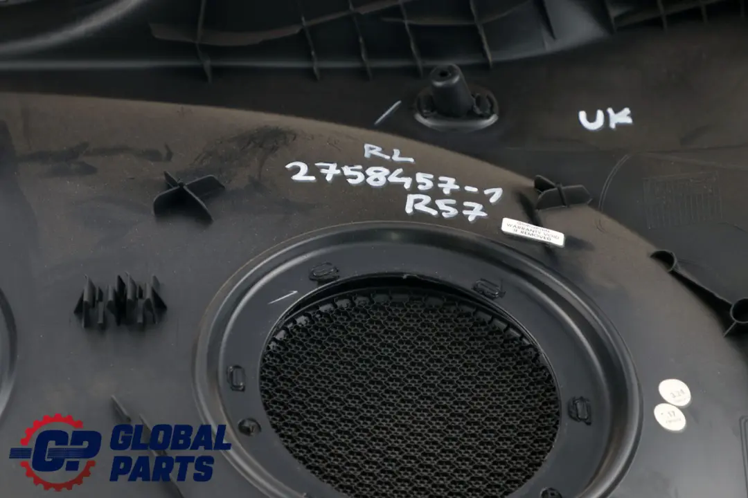BMW MINI Cabrio 1 R57 Seitenverkleidung Hinten Links Carbon Black Schwarz - SKU 2758457-1 - Teilenummer 2758457