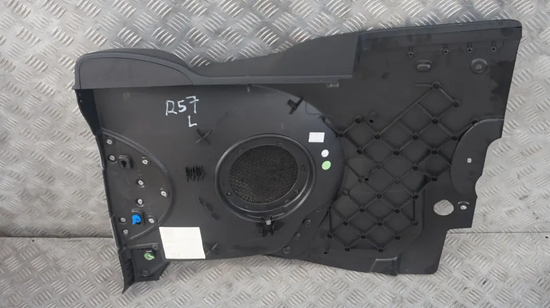 Lateral Trim Panel Left N/S Black Chrome Silver to Mini Cabrio R57 Rear with Part number 2758457 Mini Cabrio R57 Rear Lateral Trim Panel Left N/S Black Chrome Silver - SKU 2758457 - Part number 2758457