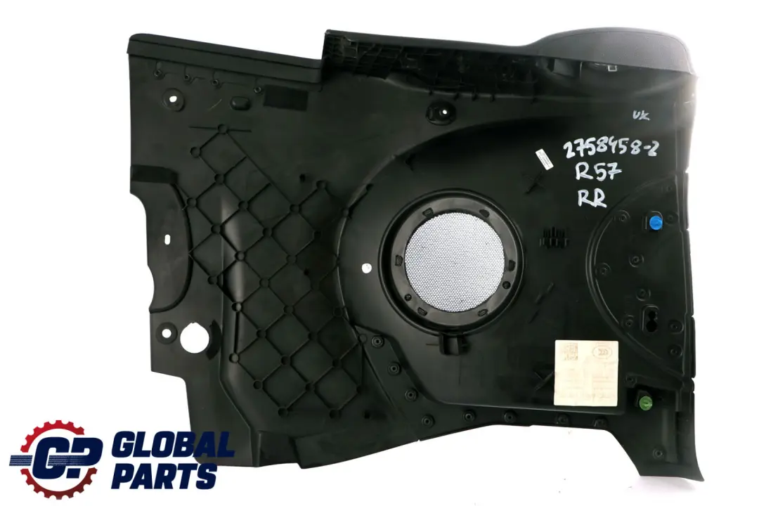 Lateral Trim Panel Right O/S Chrome Carbon Black Mini Cabrio R57 Rear - SKU 2758458-2 - Part number 2758458