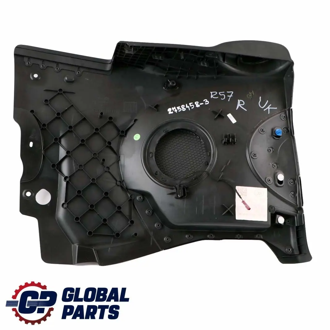 Lateral Trim Panel Right O/S Carbon Black to Mini Cooper One R57 Cabrio Rear with Part number 2758458 Mini Cooper One R57 Cabrio Rear Lateral Trim Panel Right O/S Carbon Black - SKU 2758458-3 - Part number 2758458