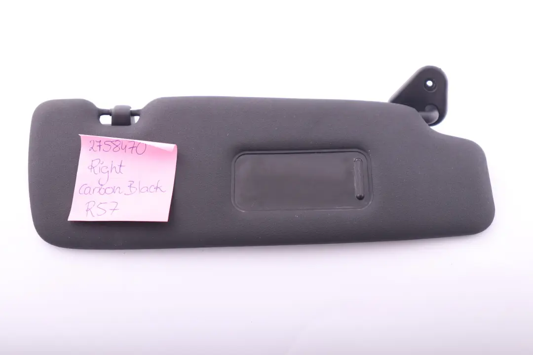 Pilote Parasoleil Mirroir Droite Charbon Noir pour Mini Cooper R57 R58 à propos du numéro de pièce 2758470 Mini Cooper R57 R58 Pilote Parasoleil Mirroir Droite Charbon Noir - SKU 2758470 - Numéro de pièce 2758470