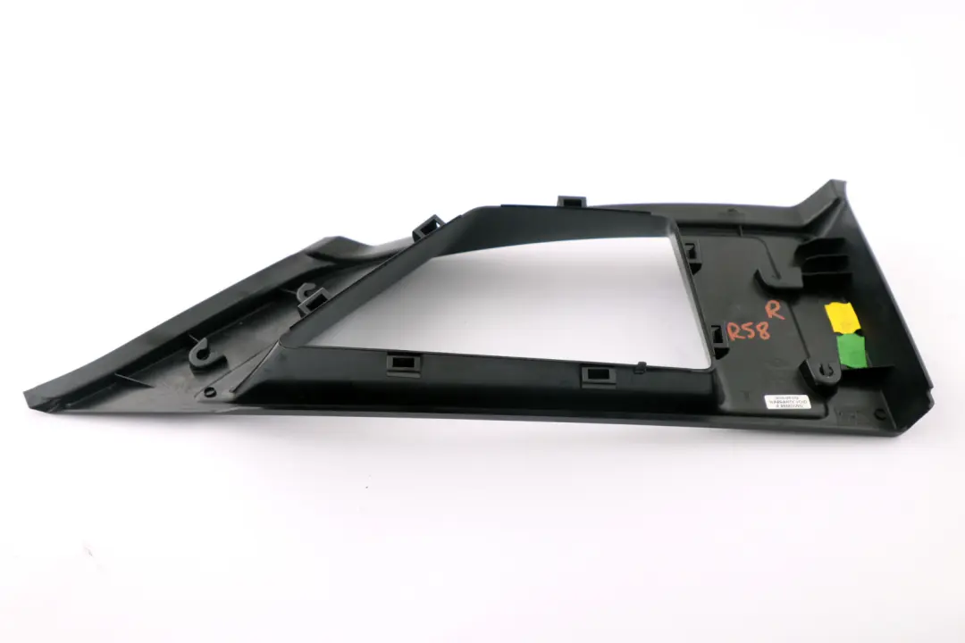 Coupé R58 Cover Trim Panel Column B Black Right O/S to Mini with Part number 2758830 Mini Coupé R58 Cover Trim Panel Column B Black Right O/S - SKU 2758830 - Part number 2758830