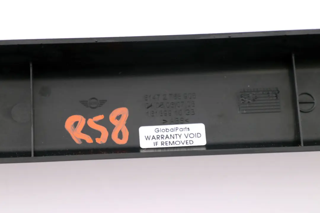 Trim Ring Load Through Opening Rear to Mini Cooper R58 R59 with Part number 2758835 Mini Cooper R58 R59 Trim Ring Load Through Opening Rear - SKU 2758835 - Part number 2758835