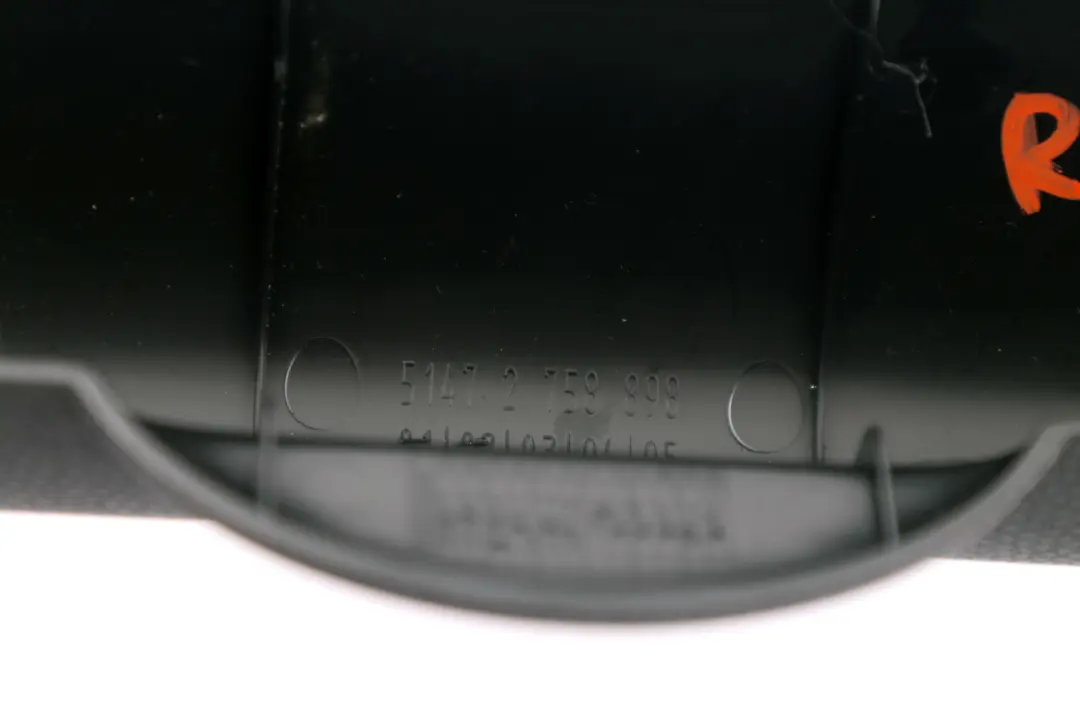 Maletero Compartimento Barrera Derecha para MINI Cooper R57 R58 con número de pieza 2758898 MINI Cooper R57 R58 Maletero Compartimento Barrera Derecha - SKU 2758898 - Número de pieza 2758898