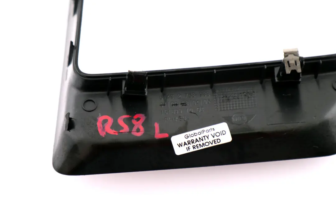 Coup? Pieza moldeada Columna B Exterior Izquierda para MINI Cooper R58 con número de pieza 2758933 MINI Cooper R58 Coup? Pieza moldeada Columna B Exterior Izquierda - SKU 2758933 - Número de pieza 2758933