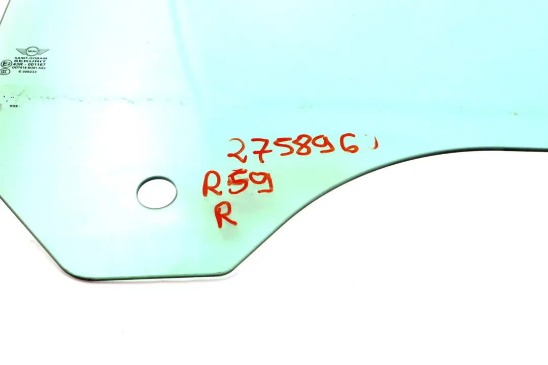 TĂĽrscheibe Rechts AS2 für BMW Roadster R59 mit Teilenummer 2758960 BMW Roadster R59 TĂĽrscheibe Rechts AS2 - SKU 2758960 - Teilenummer 2758960