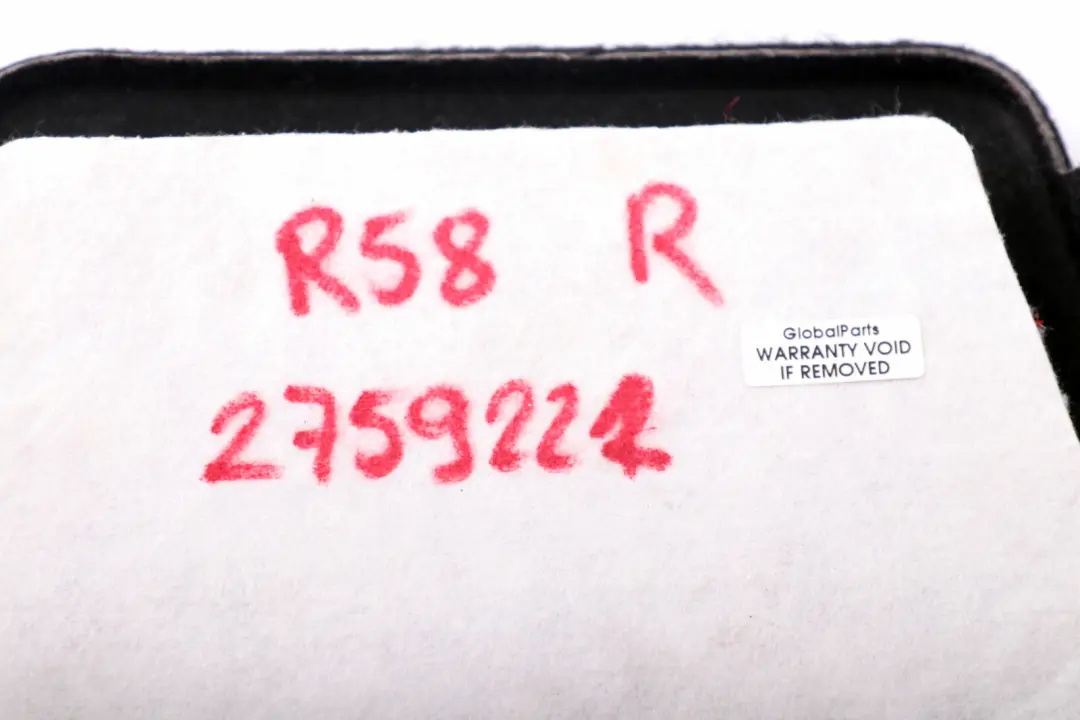 Deckel Verkleidung Gepäckraum rechts 5147 für BMW Mini Cooper R58 R59 mit Teilenummer 2759222 BMW Mini Cooper R58 R59 Deckel Verkleidung Gepäckraum rechts 5147 - SKU 2759222 - Teilenummer 2759222