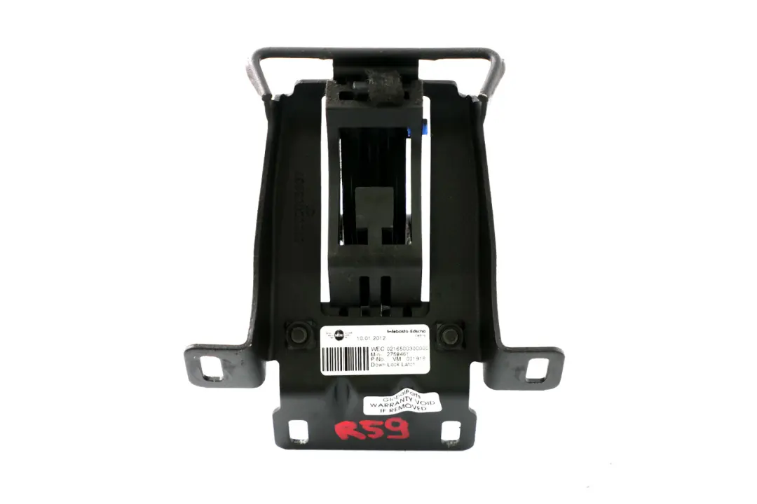 Verdeck Anbauteile Verriegelungshaken Mitte für Mini Cooper R59 mit Teilenummer 2759461 Mini Cooper R59 Verdeck Anbauteile Verriegelungshaken Mitte - SKU 2759461 - Teilenummer 2759461