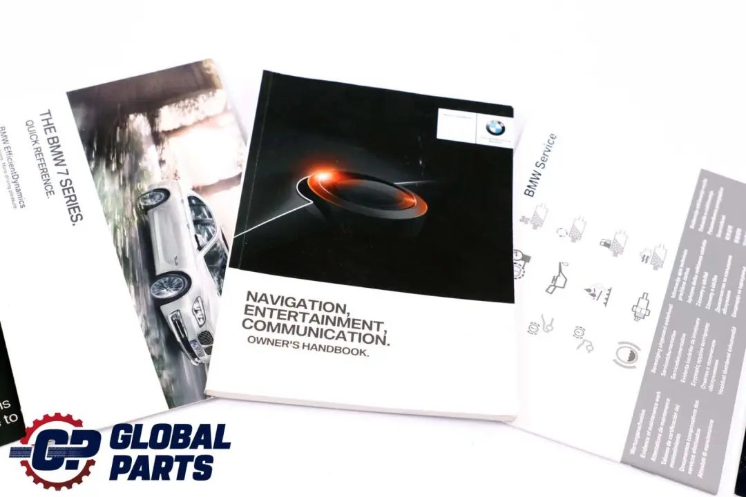 BMW 7 Series F01 F02 LCI Service Booklet Owner's Handbook Set Pouch Case Wallet - SKU 2902672 - Part number 2902672