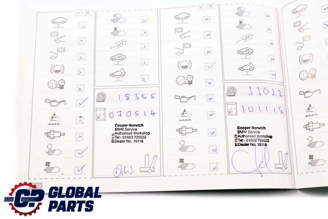 BMW 7 Series F01 F02 LCI Service Booklet Owner's Handbook Set Pouch Case Wallet - SKU 2902672 - Part number 2902672