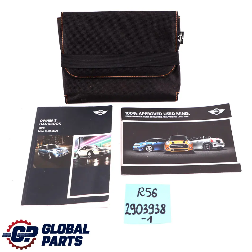 Mini Cooper R56 R57 LCI Service Booklet Owner's Handbook Set Pouch Case - SKU 2903938-1 - Part number 2903938