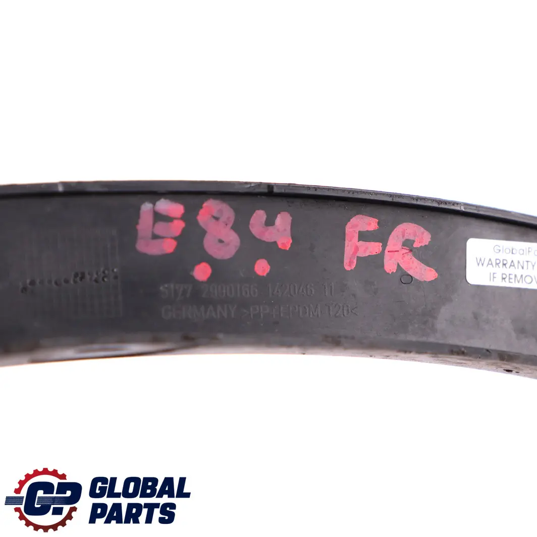 Rivestimento Arco Ruota Anteriore Destro Modanatura Nero per BMW X1 E84 con numero di parte 2990166 BMW X1 E84 Rivestimento Arco Ruota Anteriore Destro Modanatura Nero - SKU 2990166 - Numero di parte 2990166