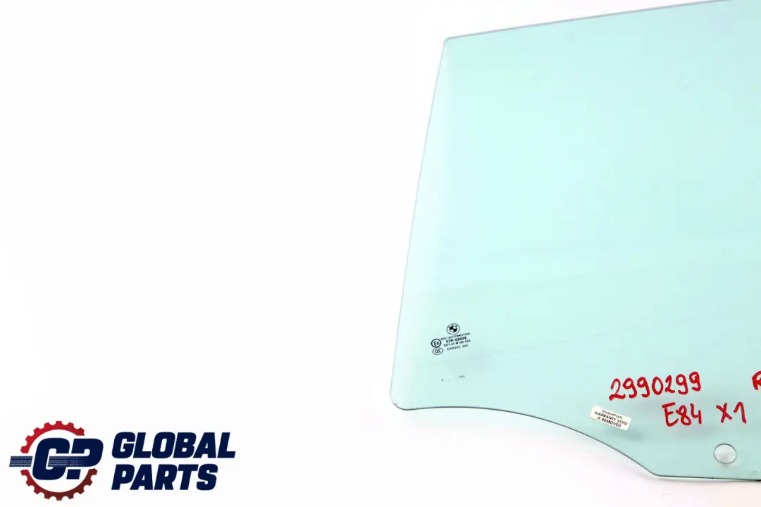 Finestrino Verde Porta Posteriore Sinistra per BMW X1 E84 con numero di parte 2990299 BMW X1 E84 Finestrino Verde Porta Posteriore Sinistra - SKU 2990299 - Numero di parte 2990299