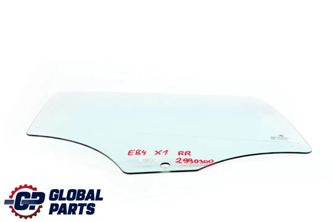 Right O/S Door Side Green Window Glass AS2 to BMW X1 E84 Rear with Part number 2990300 BMW X1 E84 Rear Right O/S Door Side Green Window Glass AS2 - SKU 2990300 - Part number 2990300