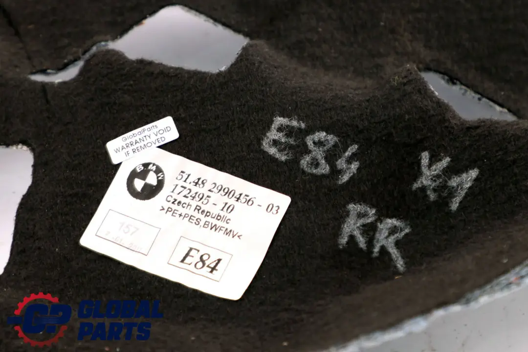 BMW X1 E84 Isolamento Acustico Copertura Passaruota Posteriore Destra - SKU 2990456 - Numero di parte 2990456