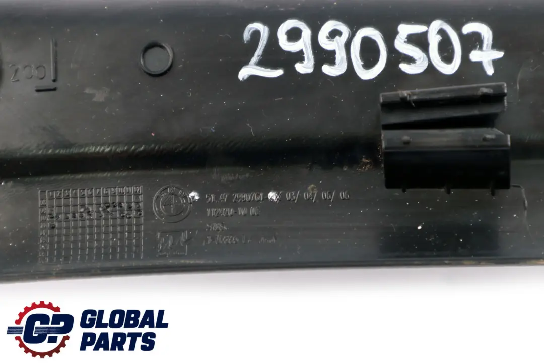 BMW X1 Series E84 Cover Strip Entrance Inner Rear Left N/S Black - SKU 2990507 - Part number 2990507