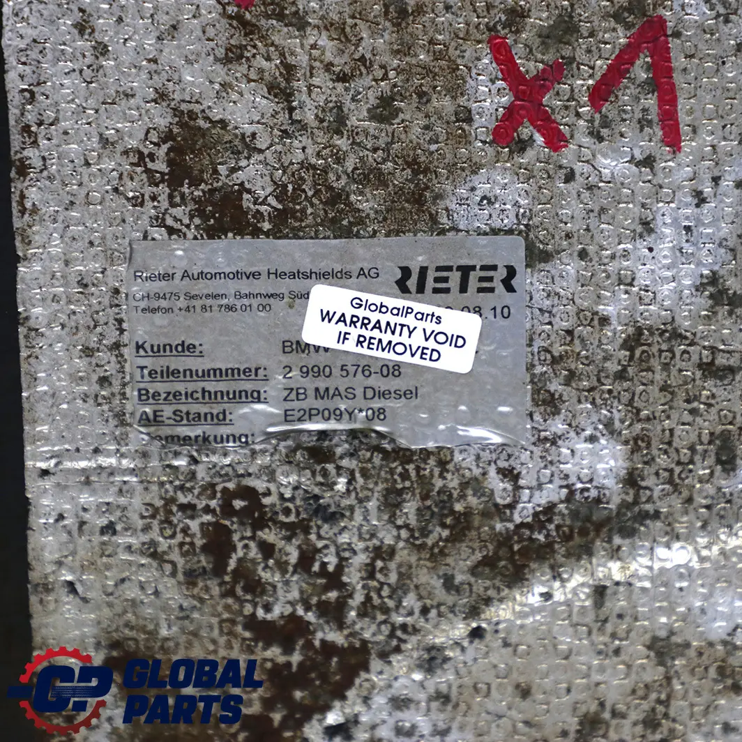 Bandeja Bajo Capo Pantalla Protectora para BMW X1 E84 Diesel Motor con número de pieza 2990576 BMW X1 E84 Diesel Motor Bandeja Bajo Capo Pantalla Protectora - SKU 2990576 - Número de pieza 2990576