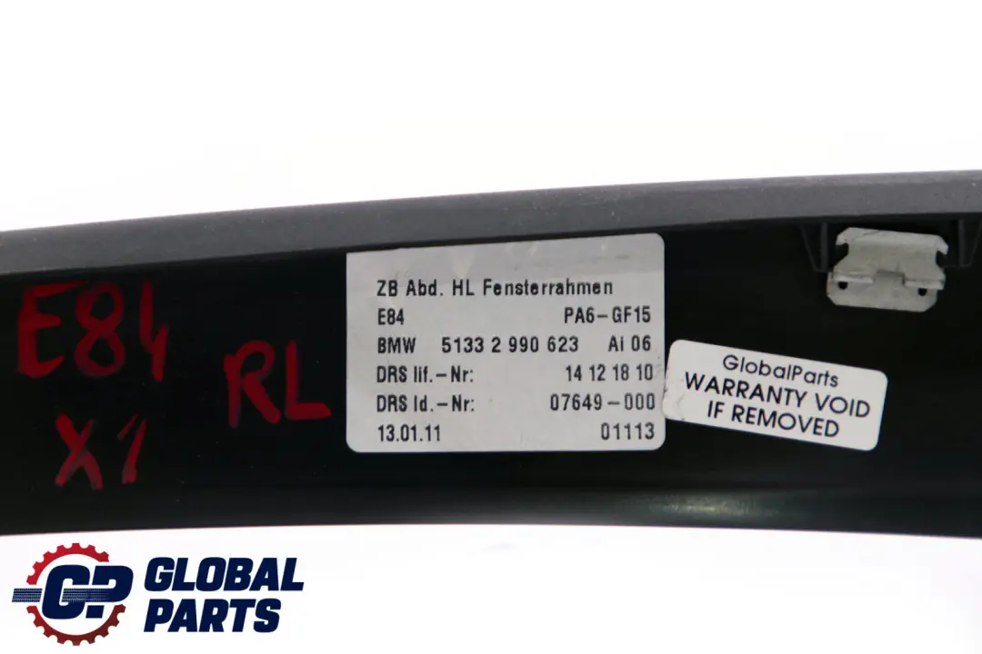BMW X1 E84 Ramka Uszczelka Drzwi Lewy Tył - SKU 2990623 - Numer Części 2990623