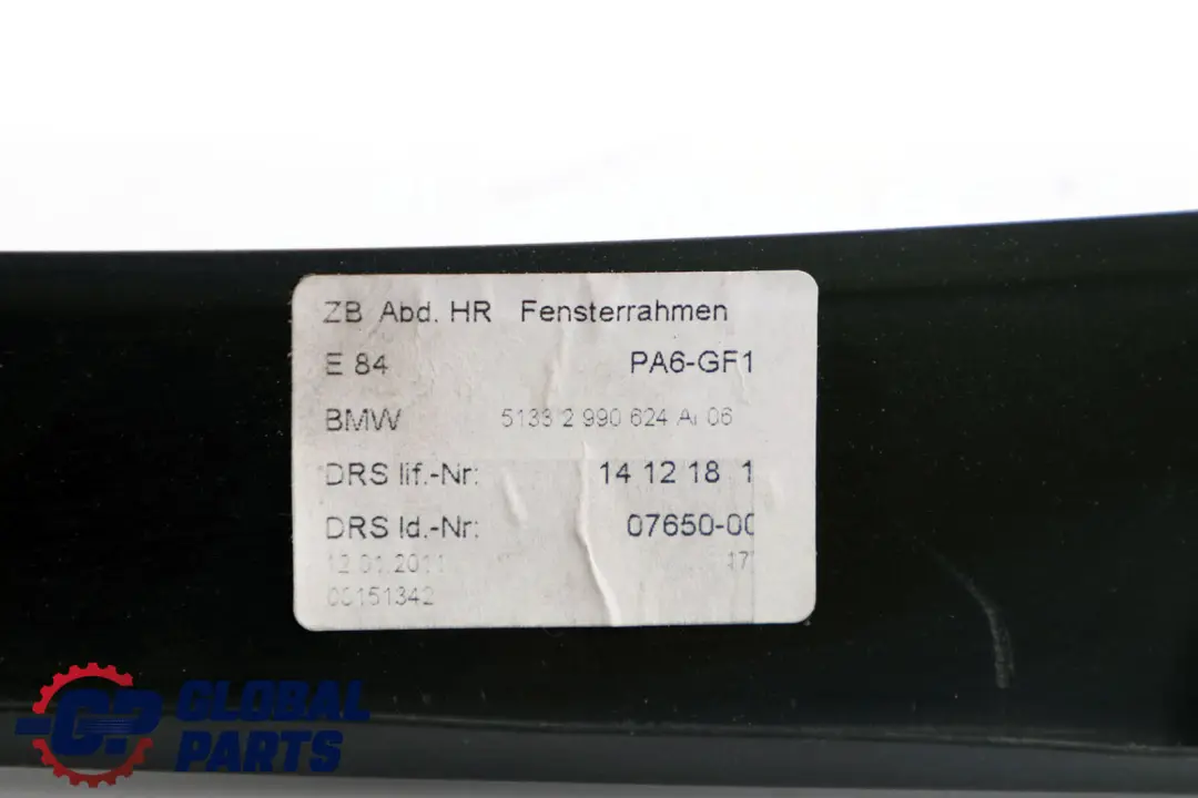 BMW X1 E84 Ramka Osłona Szyby Drzwi Prawy Tył - SKU 2990624 - Numer Części 2990624