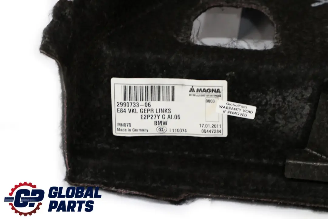 BMW X1 Series E84 Boot Trunk Trim Side Panel Carpet Left N/S Luggage - SKU 2990733 - Part number 2990733