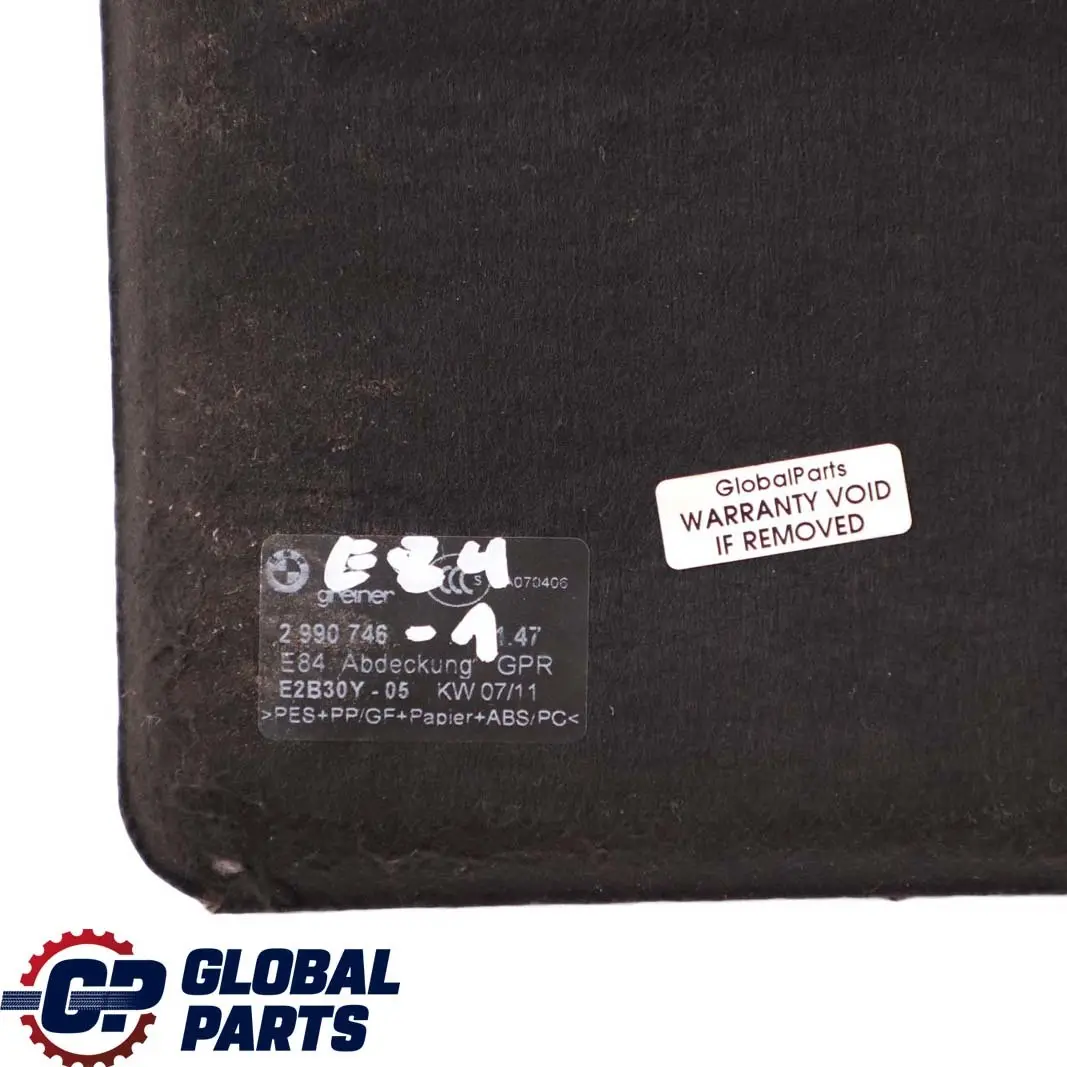 Floor Boot Carpet Luggage Compartment to BMW X1 Series E84 with Part number 2990746 BMW X1 Series E84 Floor Boot Carpet Luggage Compartment - SKU 2990746-1 - Part number 2990746