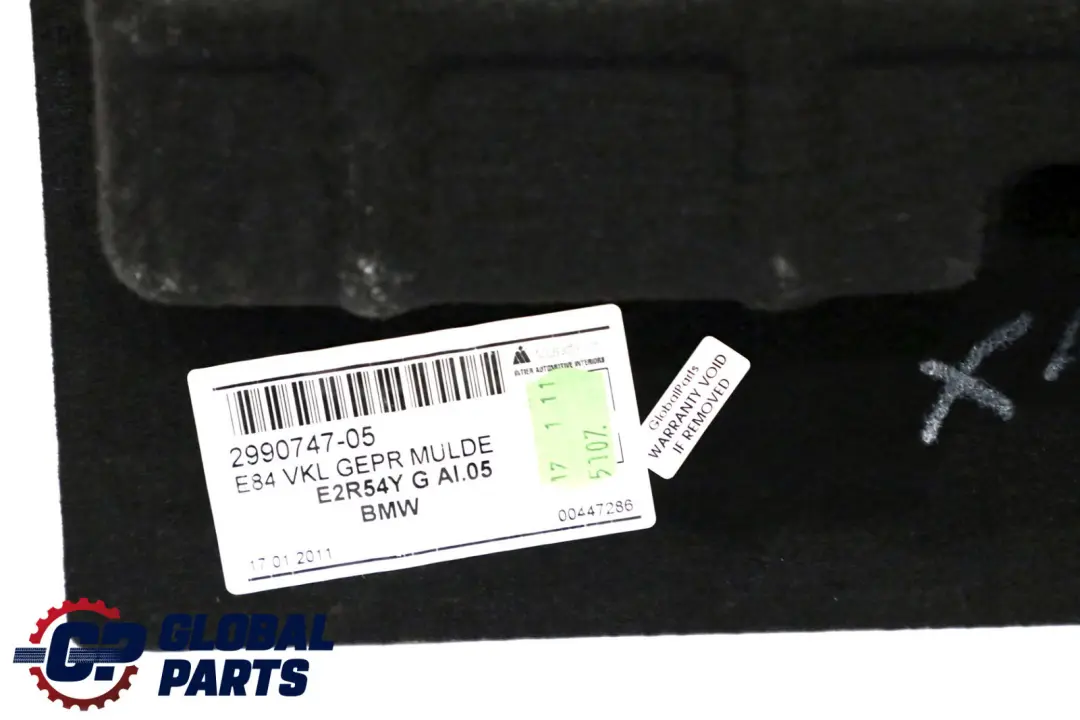 Wykładzina Podłoga Bagażnika do BMW X1 E84 o numerze 2990747 BMW X1 E84 Wykładzina Podłoga Bagażnika - SKU 2990747 - Numer Części 2990747