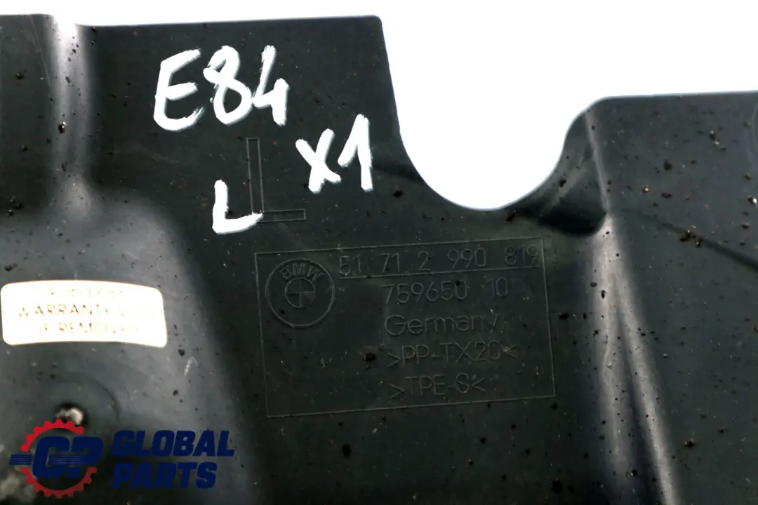 BMW X1 er E84 Motorkapselung Vorn Links Hinten - SKU 2990819 - Teilenummer 2990819