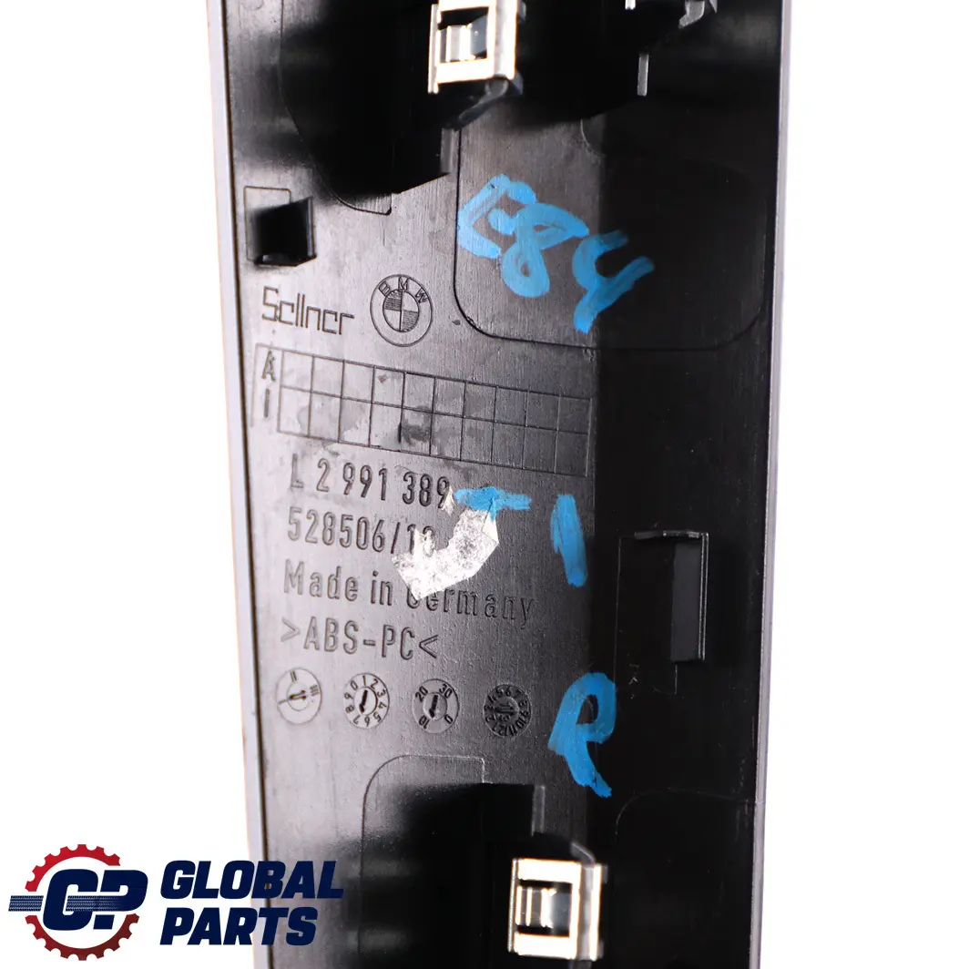 Striscia Porta Anteriore Posteriore Sinistra Argento Satinato per BMW X1 E84 con numero di parte 2991389 BMW X1 E84 Striscia Porta Anteriore Posteriore Sinistra Argento Satinato - SKU 2991389 - Numero di parte 2991389