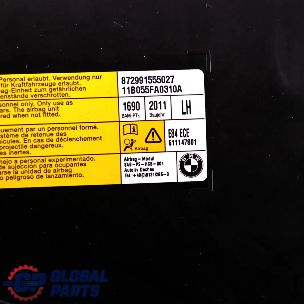 Airbag Poduszka Powietrzna Lewa do BMW X1 E84 o numerze 2991555 BMW X1 E84 Airbag Poduszka Powietrzna Lewa - SKU 2991555 - Numer Części 2991555